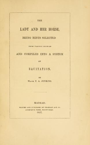 The lady and her horse