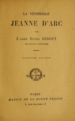 La vénérable Jeanne d'Arc