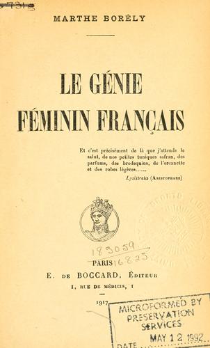 Le génie féminin français