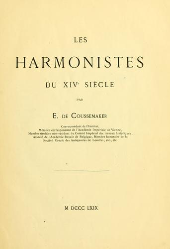 Les harmonistes du XIVe siècle