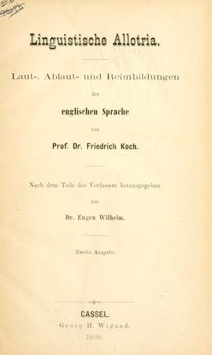 Linguistische Allotria