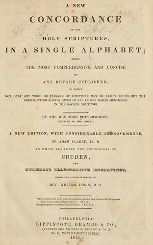 A new concordance to the Holy Scriptures, in a single alphabet