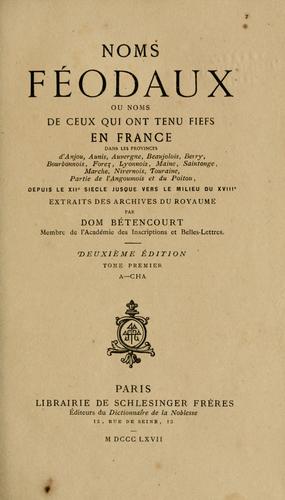 Noms féodaux