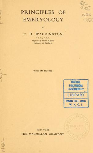 Principles of embryology