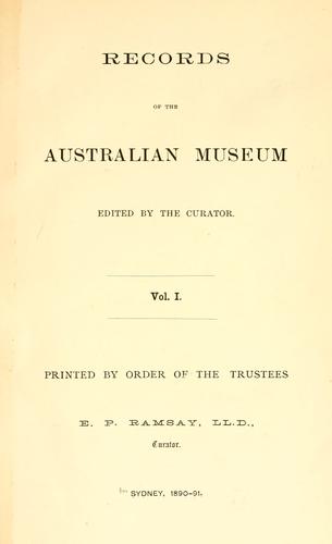 Records of the Australian Museum