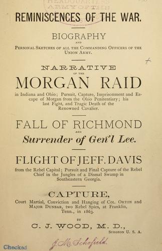 Reminiscences of the war