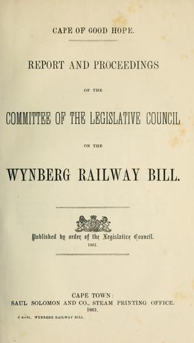 Report and proceedings