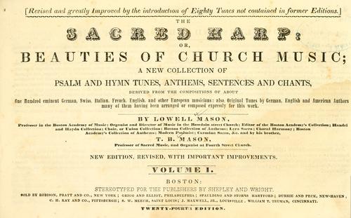 The sacred harp, or, Beauties of church music
