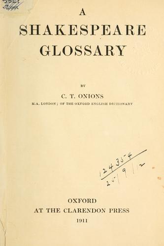 A Shakespeare glossary