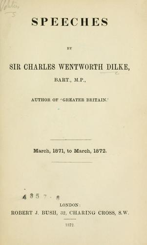 Speeches, March, 1871, to March, 1872. [v. 2: 1872-1873]