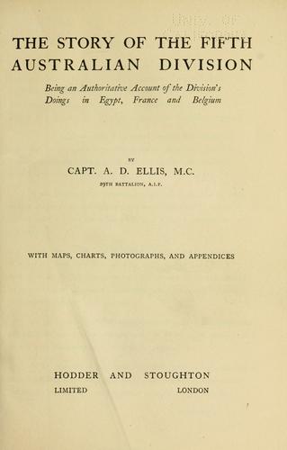 The story of the Fifth Australian division