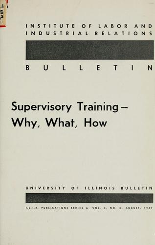 Supervisory training