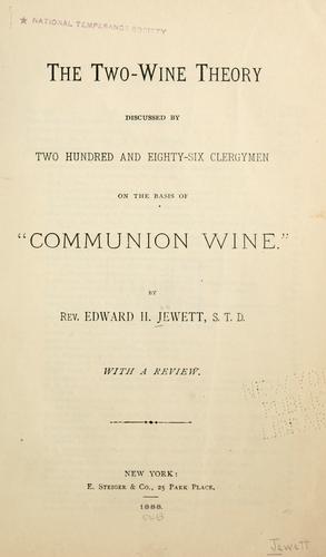 The two-wine theory