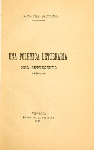 Una polemica letteraria nel Settecento