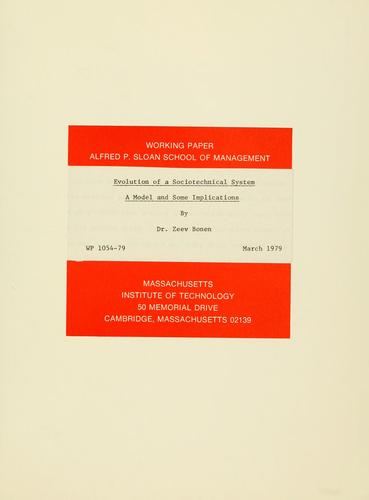 Evolution of a sociotechnical system