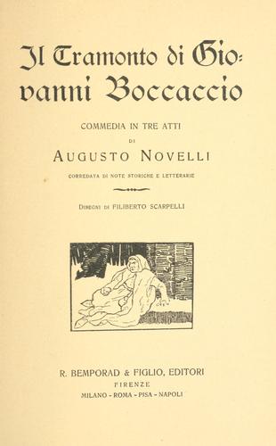 Il tramonto di Giovanni Boccaccio