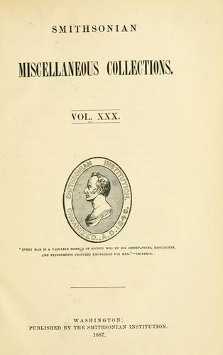 Smithsonian Miscellaneous Collections ...