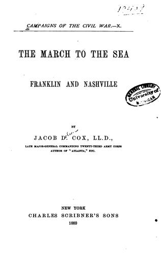 The march to the sea; Franklin and Nashville