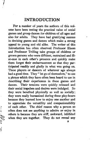 Social games and group dances