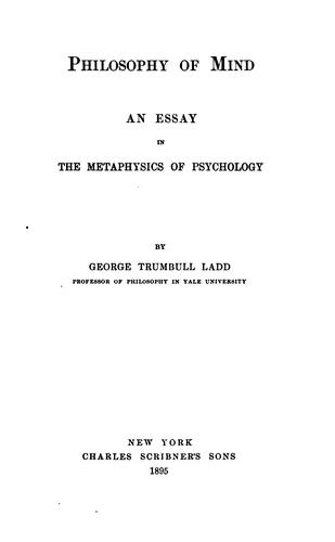 Philosophy of mind