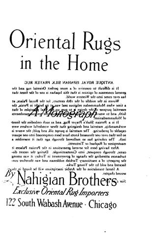Oriental rugs in the home