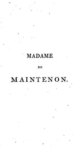 Madame de Maintenon