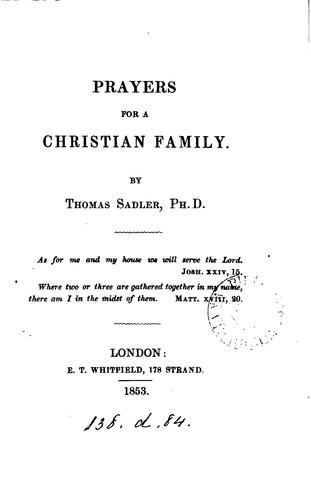 Prayers for a Christian family