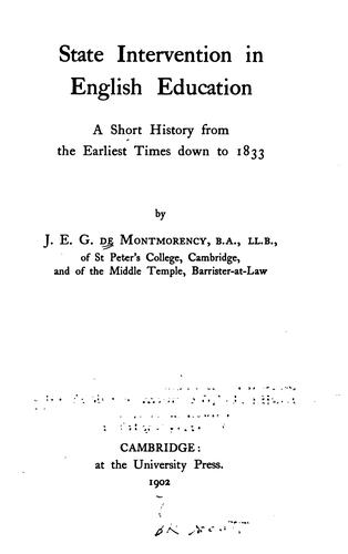 State intervention in English education
