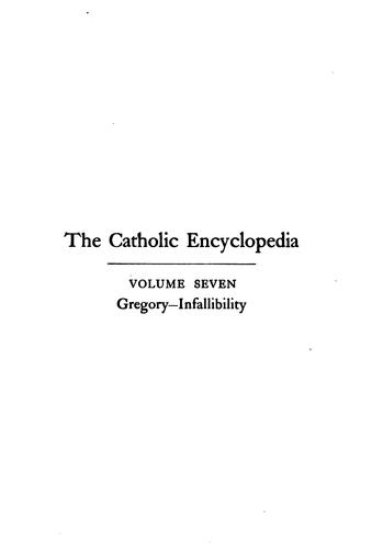 The Catholic encyclopedia