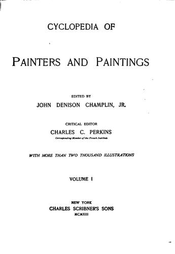 Cyclopedia of Painters and Paintings