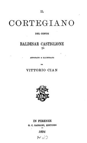 Il cortegiano del conte Baldesar Castiglione