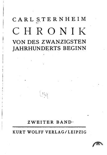 Chronik von des zwanzigsten jahrhunderts beginn