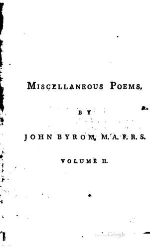 Miscellaneous poems