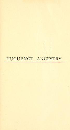 Huguenot ancestry