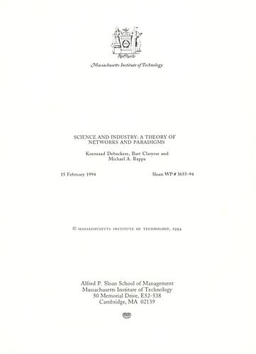 Science and industry