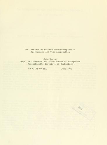 The interaction between time-nonseparable preferences and time aggregation