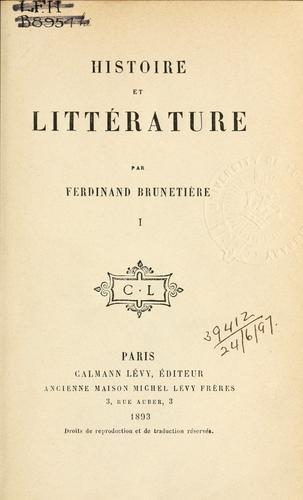 Histoire et littérature