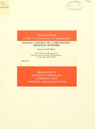 Optimal control of a two-station Brownian network