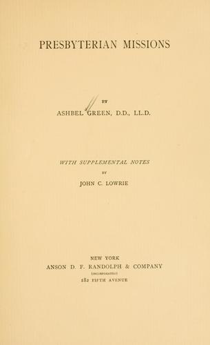 Presbyterian missions