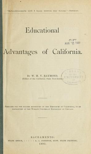 Educational advantages of California
