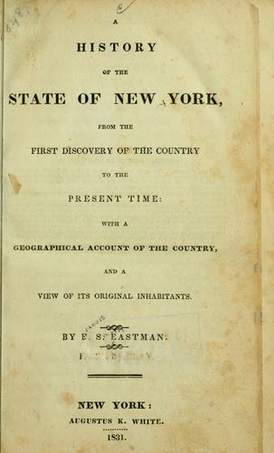 A history of the state of New York