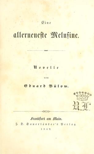 Eine allerneueste Melusine