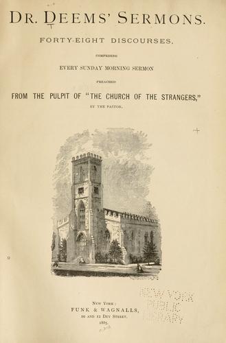 Dr. Deem's sermons