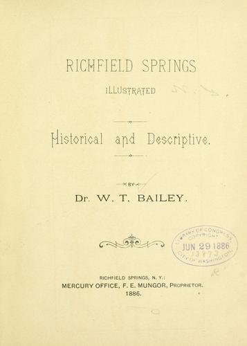 Richfield Springs illustrated