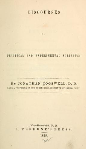 Discourses on practical and experimental subjects