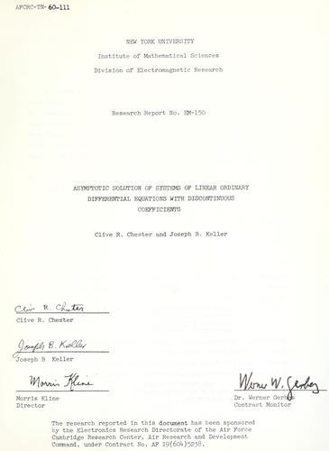 Asymptotic solution of systems of linear ordinary differential equations with discontinuous coefficients