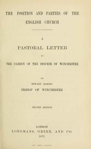 The position and parties of the English church