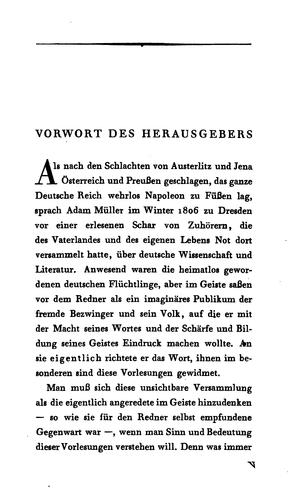 Vorlesungen über die deutsche Wissenschaft und Literatur