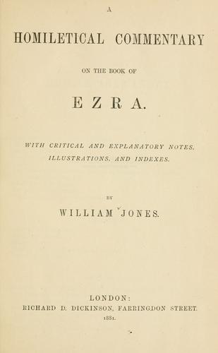 A homiletical commentary on the book of Ezra