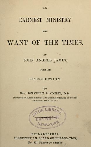 An earnest ministry